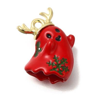 Christmas Theme Alloy Enamel Pendants