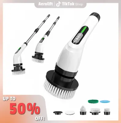 Electric Spin Scrubber, TikTokShopFallDealsForYou, Electric Cleaning Brush with 7 Replaceable Brush Headsand, Cordless Shower...