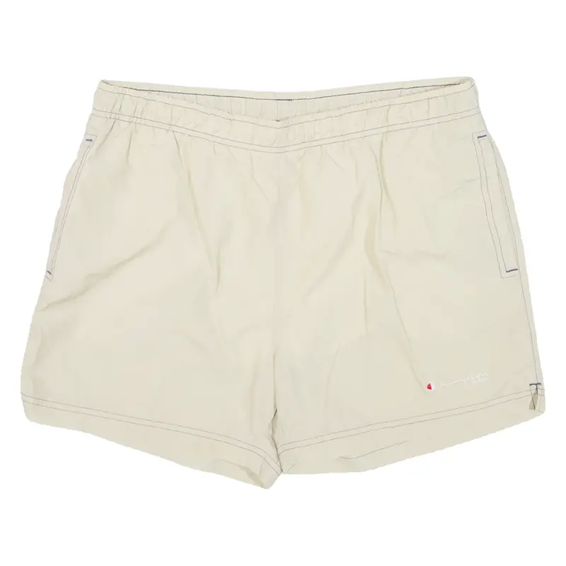 CHAMPION Mesh Lining Mens Swimming Shorts Beige XL W34