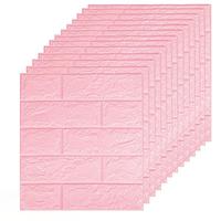 Solid Color 3D Brick Pattern Wall Sticker for Room Decor, Self-adhesive Wallpaper for Bedroom Decor, Room Accessories, Waterp...