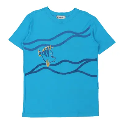 Flounder, The Little Mermaid Iceberg T-Shirt - XL Blue Cotton Blend | Size: x-large