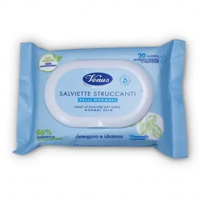 Venus Cleansing Wipes for Normal Skin 20pcs