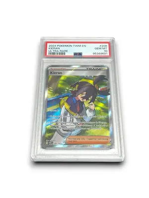 Psa 10 Kieran Ultra Rare Pokemon Twilight Masquerade (TWM) #206 English Qty 1 Graded GEM MINT
