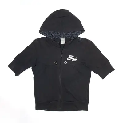 NIKE AIR Sports Black Full Zip Hoodie Womens M