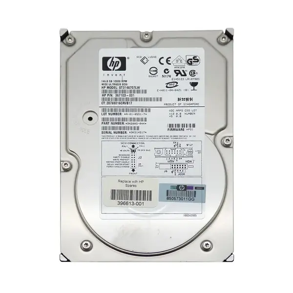ST3146707LW Seagate 146GB Ultra-320 SCSI 10000 3.5-inch 8MB Hard Drive