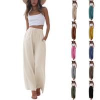 Tanming Viral 2025 Palazzo Pants for Women - Beach to Street Wide Leg + Pockets | Lightweight Summer Trousers
