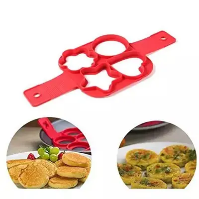Silicone Non Stick Fantastic Egg Pancake Maker Ring Kitchen Baking Omelet Molds Flip Cooker Egg Ring Mold | style: 8.