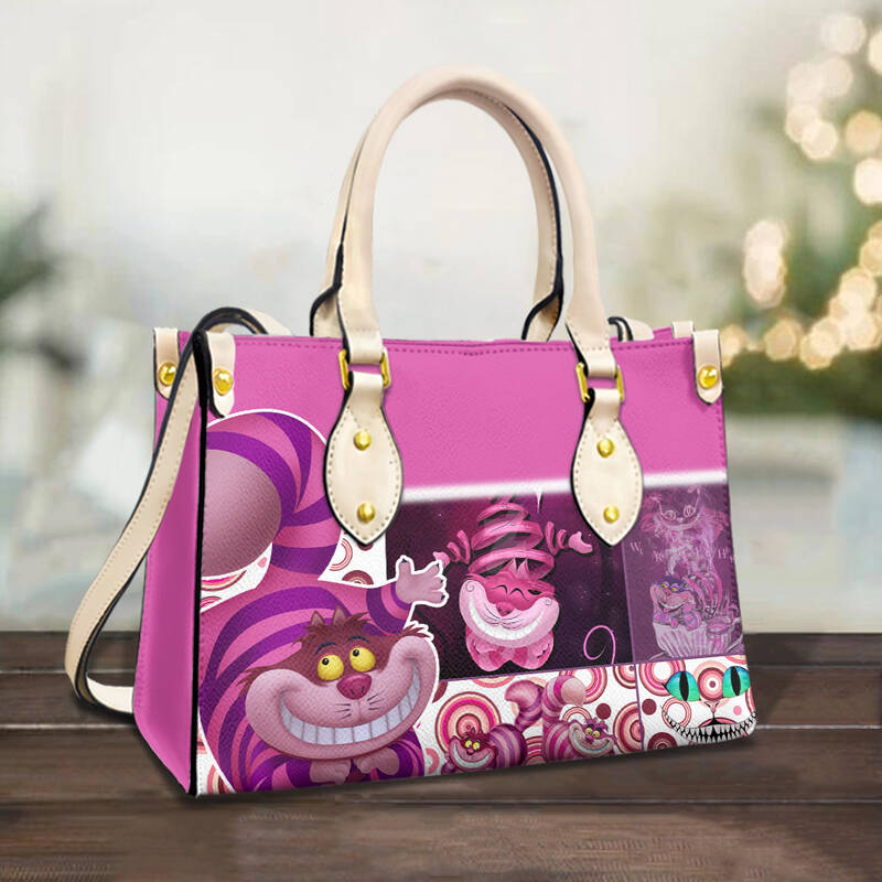 Disney Cheshire Christmas Disney Characters Leather Bag