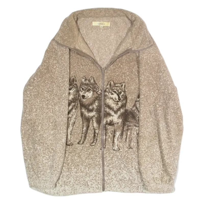 CLASSICS Womens Fleece Jacket Beige M