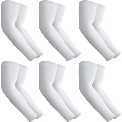 2 Pair Sun Protection Cooling Arm Sleeves Compression - Cover up - Sun Sleeves for Men Women Youth