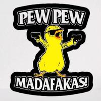 Pew Pew Madafakas UV-DTF Sticker/Colored Decal with UV Protection funny hard car stickers window truck