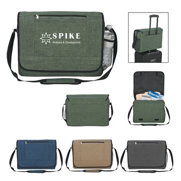 10 Promotional High Line Messenger Bag - 600D Polycanvas & Padded ...