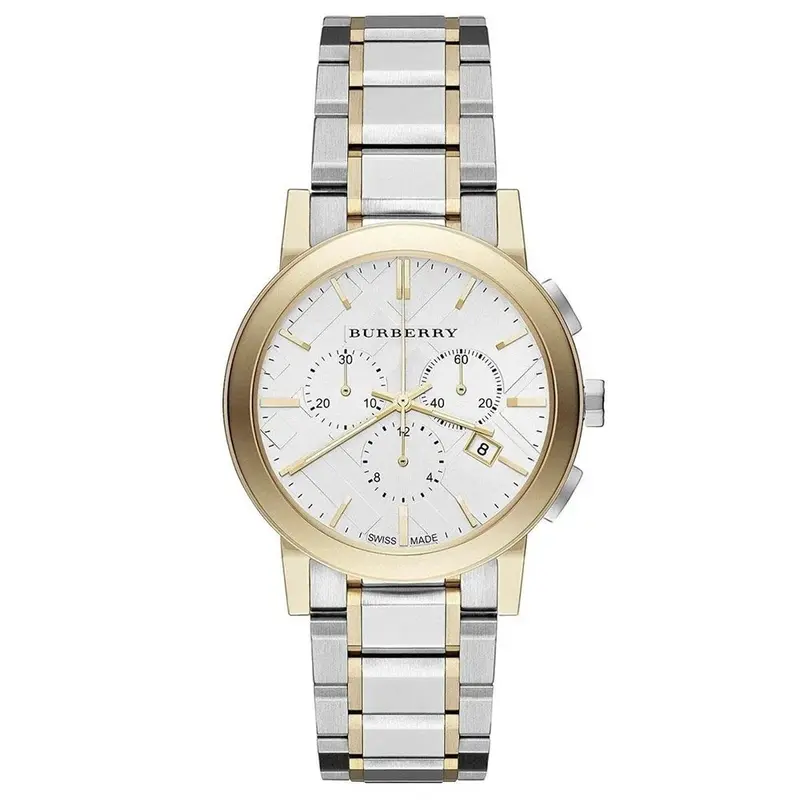 Burberry The City Two-Tone Chronograph Unisex Watch BU9751