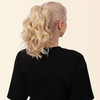12 Inches Beach Waves Ponytail Extension With In Built  Claw Clip - Natural Looking Synthetic Hairpiece For Women - Daily & P...