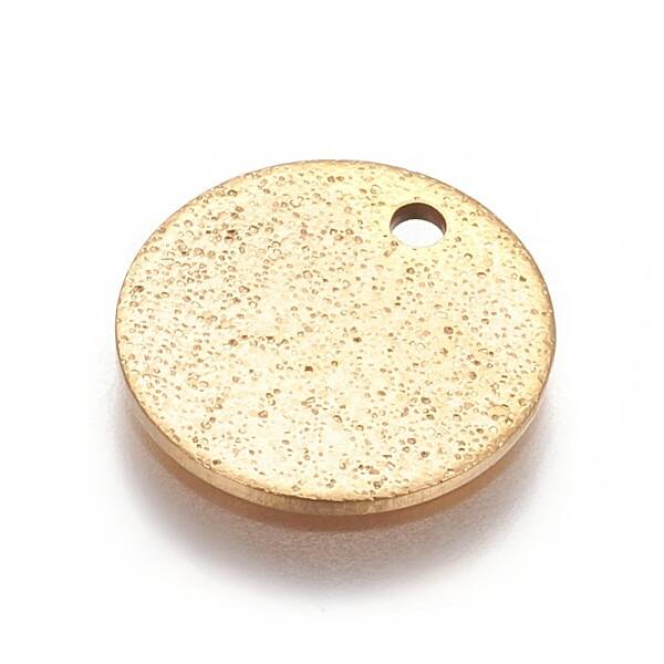 Ion Plating(IP) 304 Stainless Steel Textured Pendants