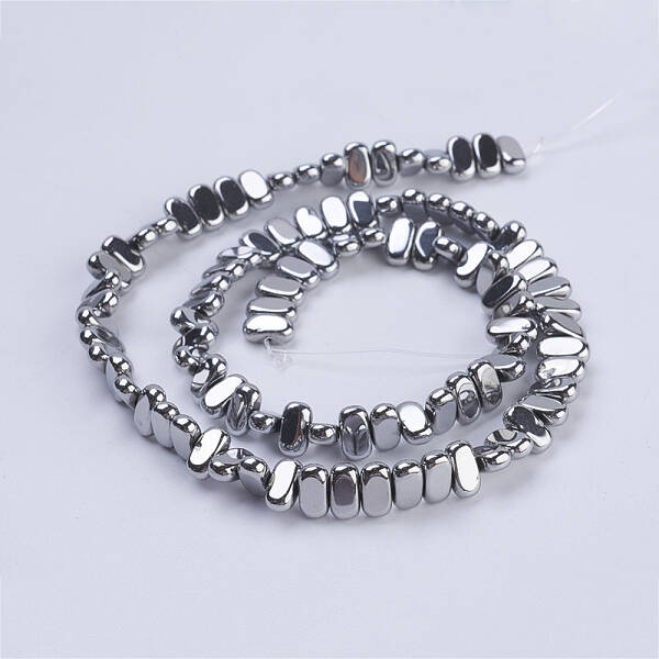 Electroplate Non-magnetic Synthetic Hematite Beads Strands