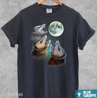 Three Possums Howling at Moon Vintage T Shirt, Retro Opossum Lover shirt, Funny Possum Tee, Distressed Unisex Tee, Comfort Co...