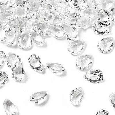 Faceted Natural White Topaz Cabochons