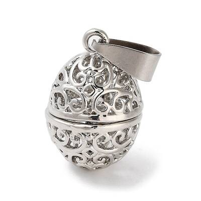 Alloy Bead Cage Pendants