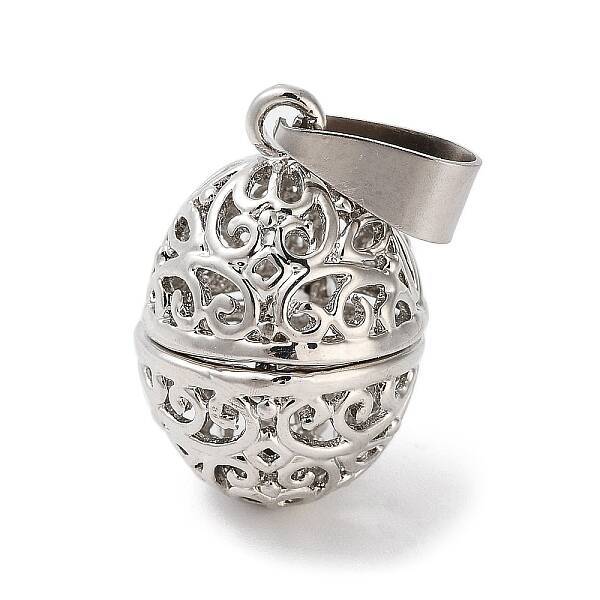 Alloy Bead Cage Pendants