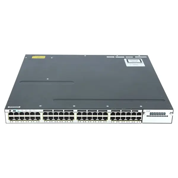 WS-C3750X-48PF-S-V01 Cisco Catalyst 3750X V01 1Gbe 48-Ports PoE+ Gigabit Network Switch W/ 1X Pws 2X Fan