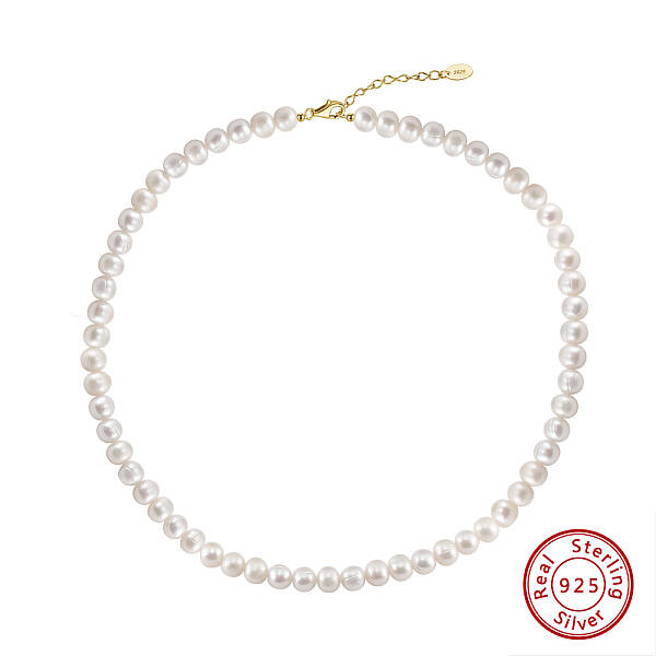 Potato Natural Freshwater Pearl Beaded Necklaces