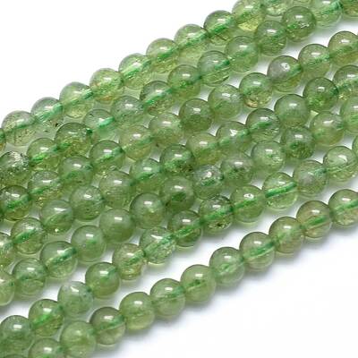 Natural Green Apatite Beads Strands