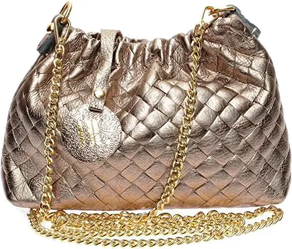 Anna Luchini Borsa A Mano In Pelle Da Donna bronzo
