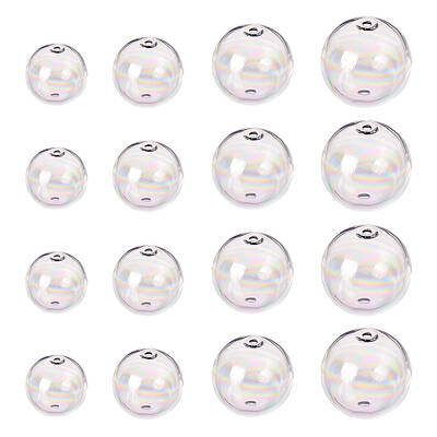 Round Mechanized Blown Glass Globe Beads