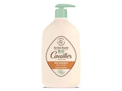 Cavaillès Bath and Shower Gel - Macadamia - ORGANIC Dry Skin 1 L