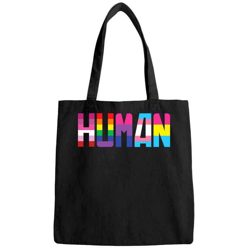 Human Lgbt Flag Gay Pride Month Rainbow Tote Bag