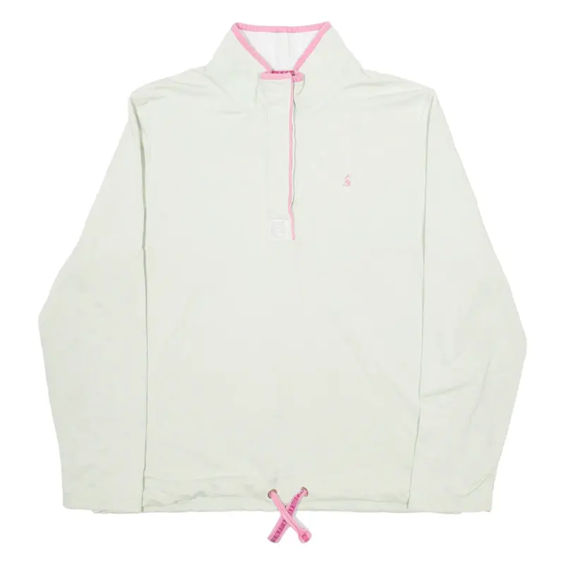 JOULES Womens Sweatshirt Green Button Neck 2XL