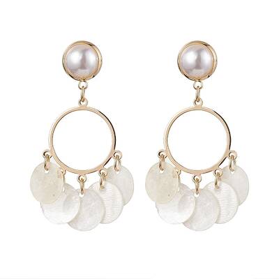 Capiz Shell Chandelier Earrings