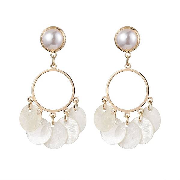 Capiz Shell Chandelier Earrings