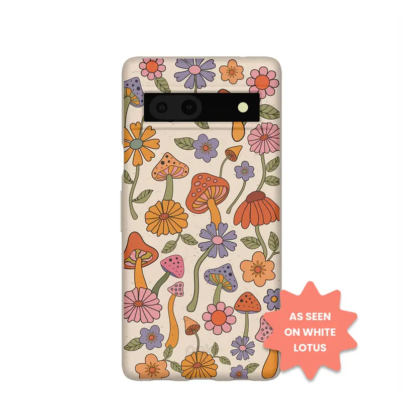 Seashell Shrooms and Blooms Google Pixel 7a Case