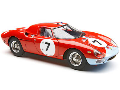 Ferrari 250 LM RHD (Right Hand Drive) #7 Graham Hill - Jo Bonnier Winner 12 Hours of Reims (1964) Limited Edition to 1500 p...