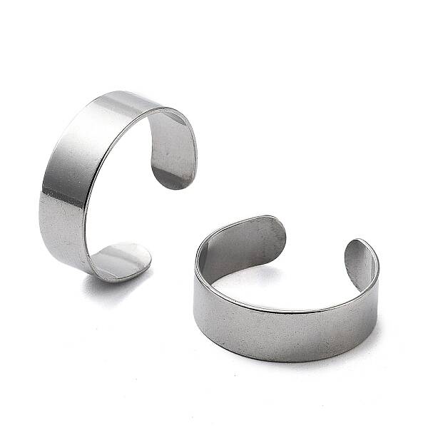 Non-Tarnish 304 Stainless Steel Cuff Rings