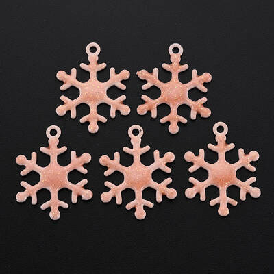Spray Painted Alloy Enamel Pendants