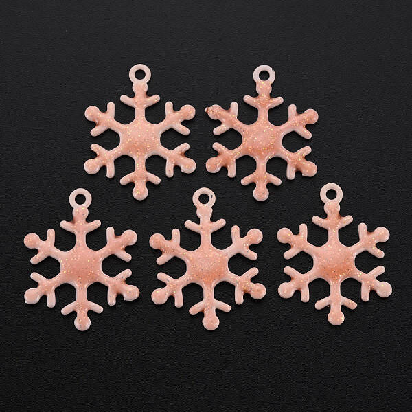 Spray Painted Alloy Enamel Pendants