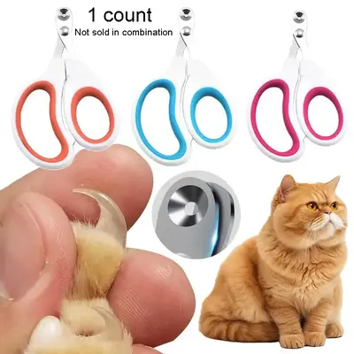 Portable Manual Pet Nail Clipper, 1 Count Durable Cat Claw Trimmer, Pet Grooming Tool