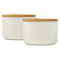 10 Strawberry Street Embossed Salt Cellar Sets