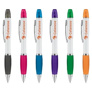 100 Promotional Curvaceous Ballpoint Highlighter - Dual Function & ...
