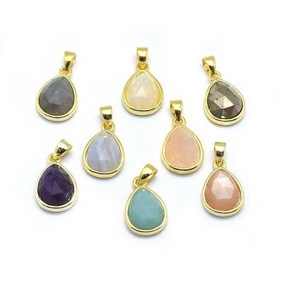 Natural Mixed Stone Pendants