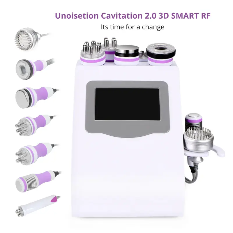 UNOISETION 7 in 1 Ultrasonic Cavitation 40K RF Body Shaping Skin Care Beauty Machine for Spa Salon Studio Home Use | MS-76D1M...
