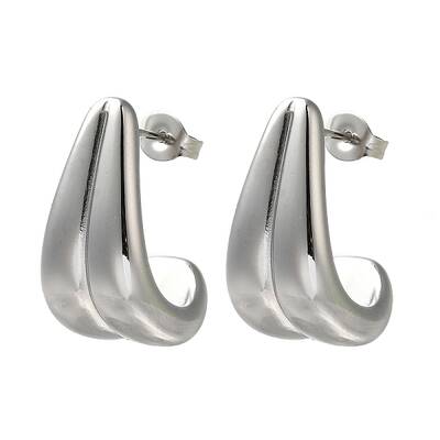 304 Stainless Steel Teardrop Stud Earrings for Wome