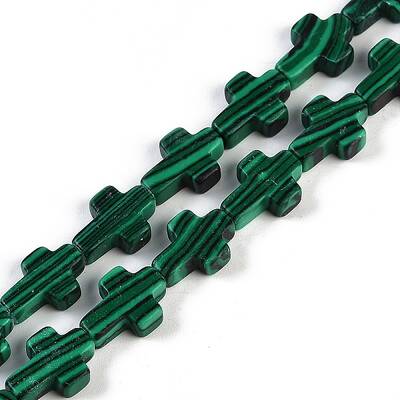 Synthetic Malachite Beads Strands