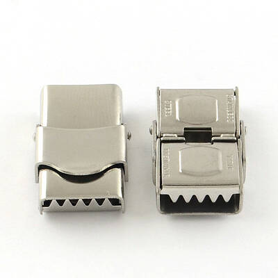 Tarnish Resistant Smooth Surface 201 Stainless Steel Watch Band Clasps