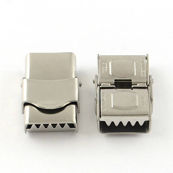 Tarnish Resistant Smooth Surface 201 Stainless Steel Watch Band Clasps