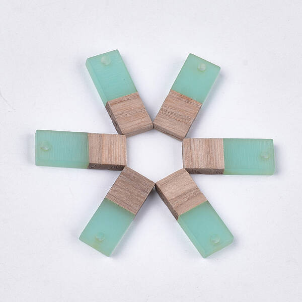 Resin & Walnut Wood Pendants