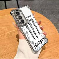 MS For S22 S23 S24 FE ULTRA PLUS Four CornersAnti-Fall Transparent Soft Silicone Phone CasesShell Tough Phone Cover L12 #SMMZ...